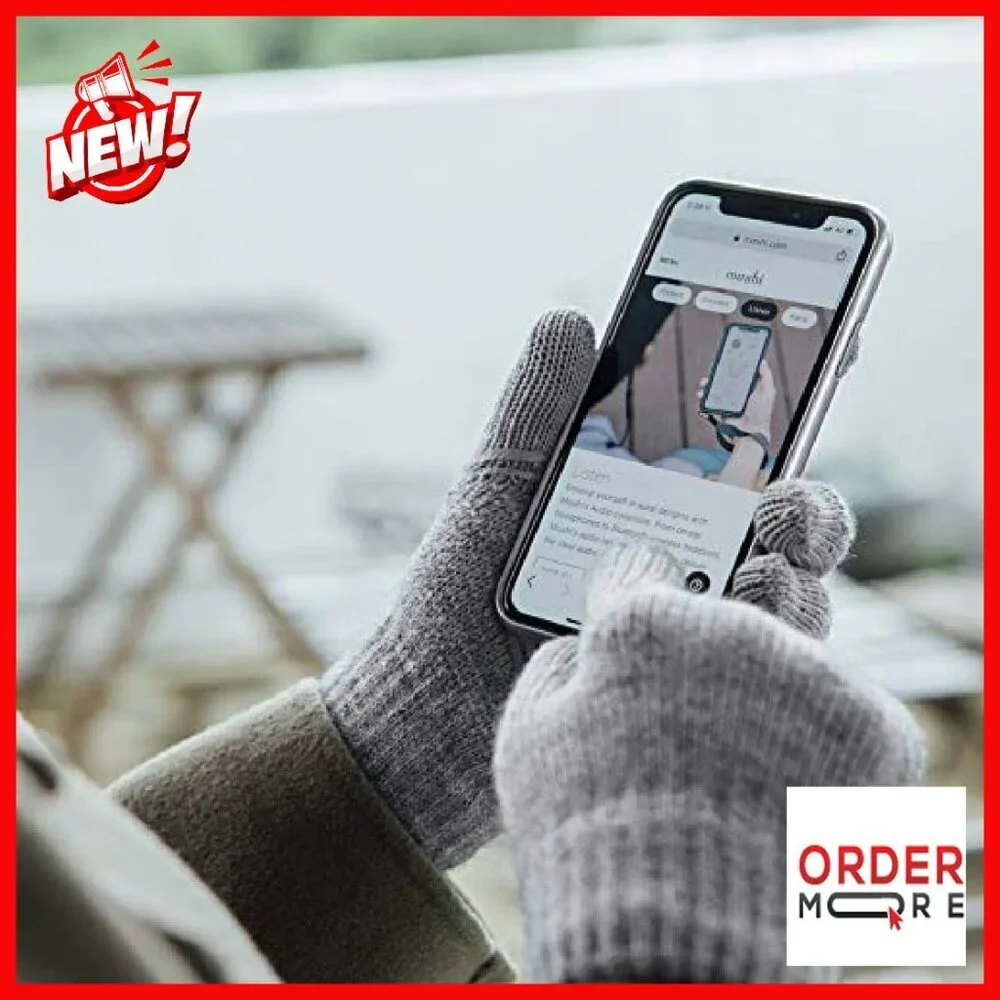 Winter Touchscreen Gloves Warm Knit Texting Sizes S M L XL